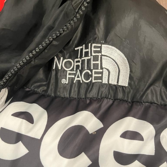 Supreme North Face “By Any Means Necessary” Mens puffer jacket with hood - Picture 4 of 4